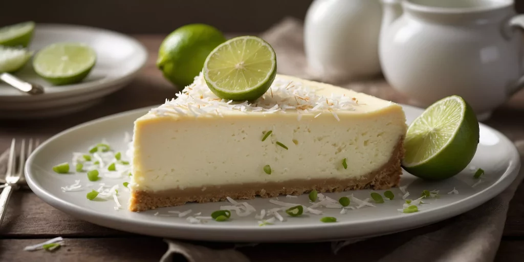 Kokos-Lime-Cheesecake