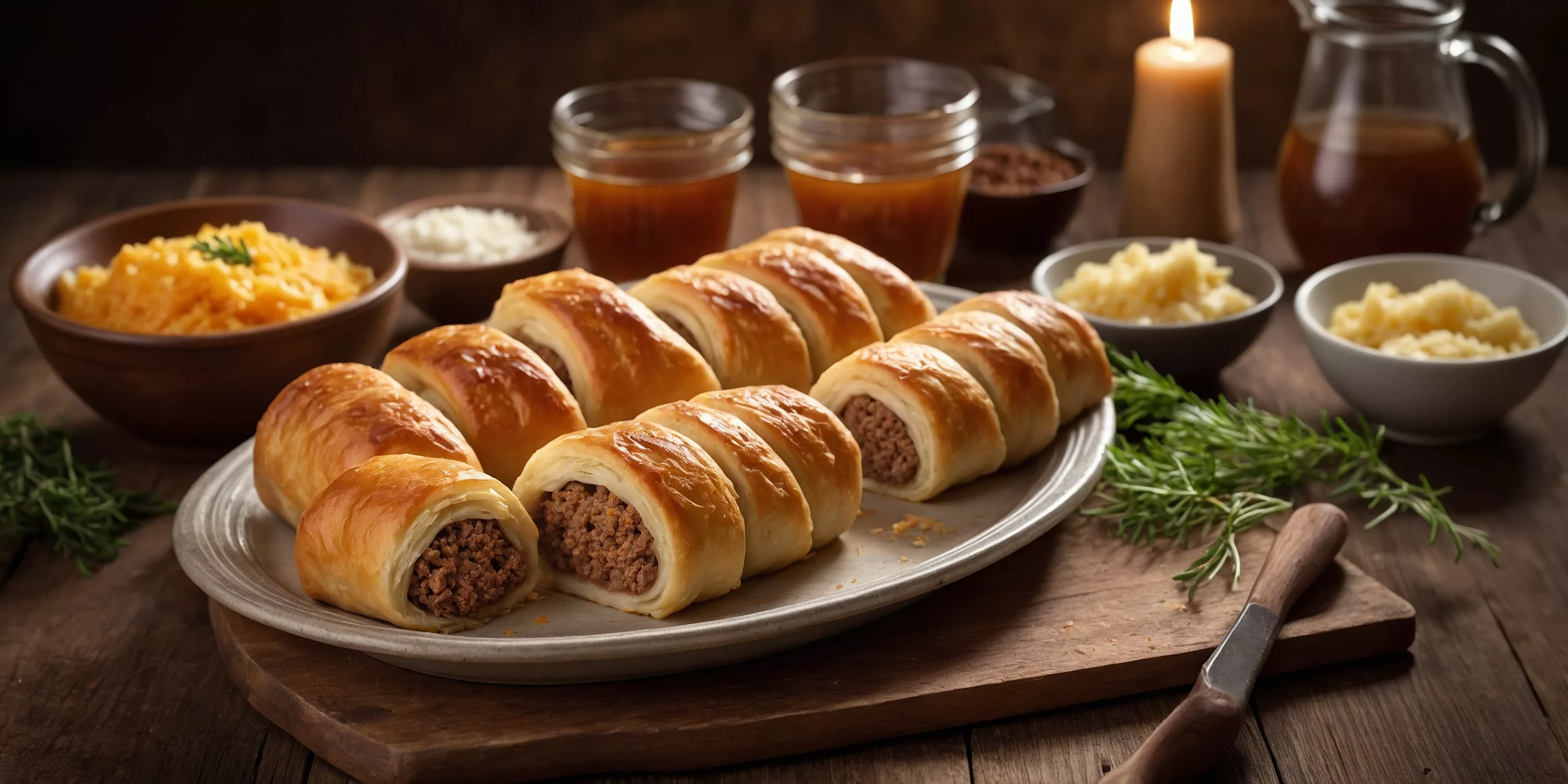 Köstliche Hackfleisch-Käse-Röllchen