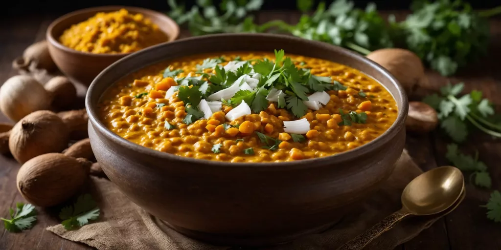Köstliches Kokos-Linsen-Dahl