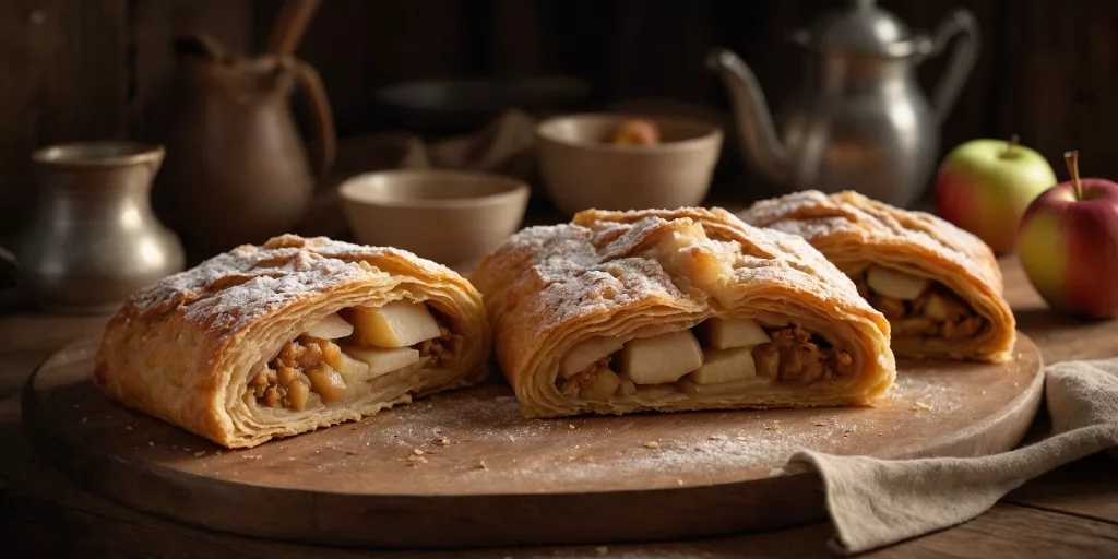 Laktosefreier Apfelstrudel