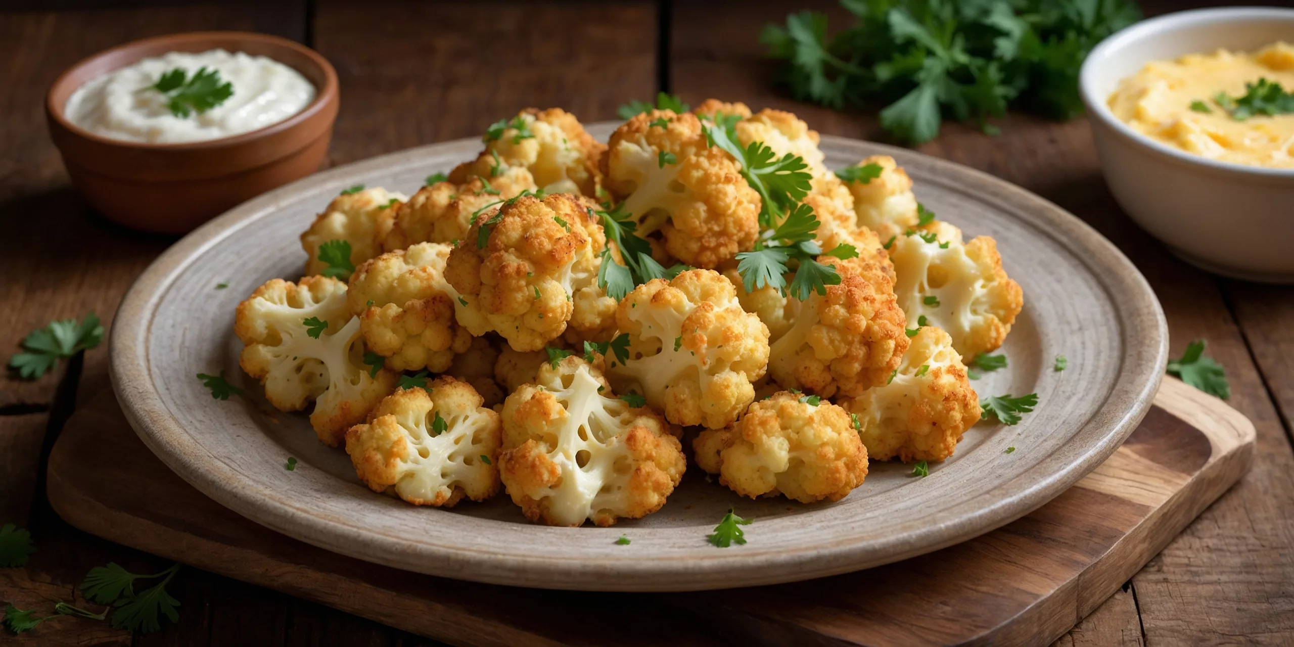 Low Carb Blumenkohl-Bites mit Käse