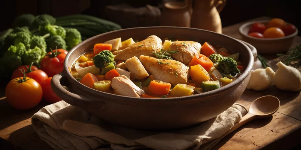 Low Carb Geflügel-Gemüse-Eintopf