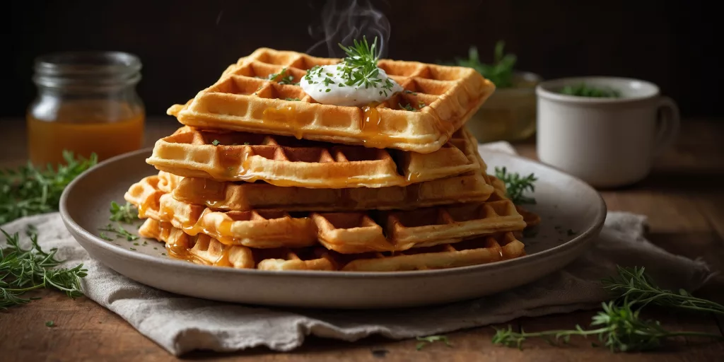 Low Carb Käse-Waffeln