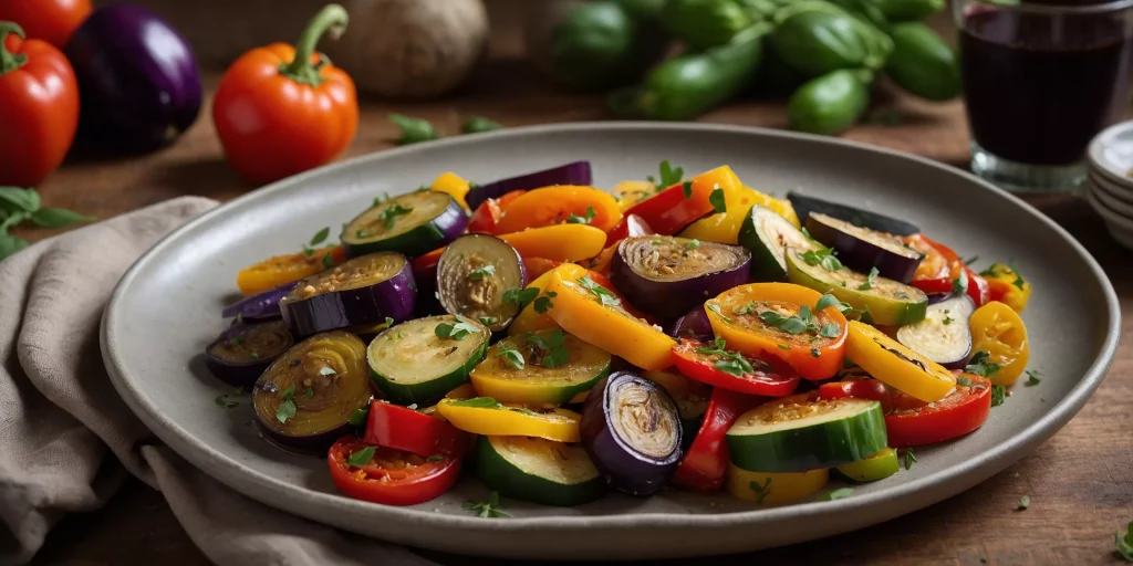 Mediterrane Ratatouille mit frischen Kräutern