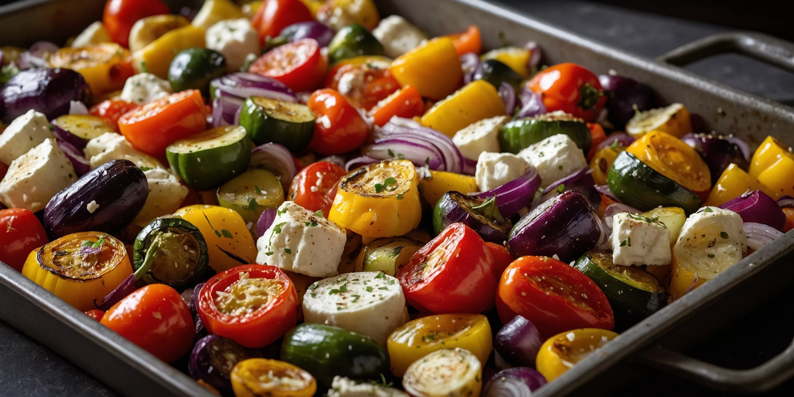 Mediterranes Ofengemüse mit Feta – YummAi