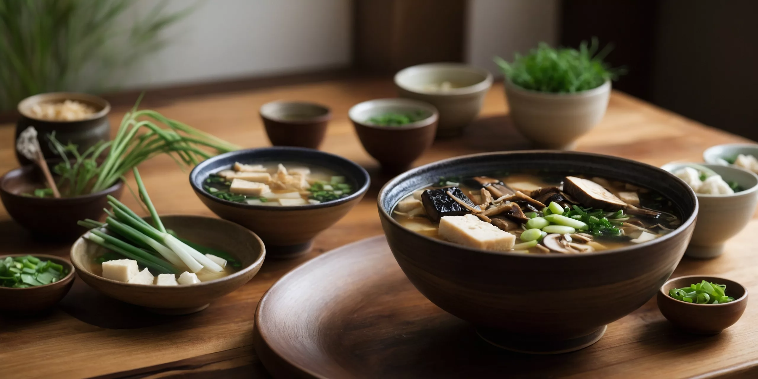 Miso-Suppe mit Pilzen