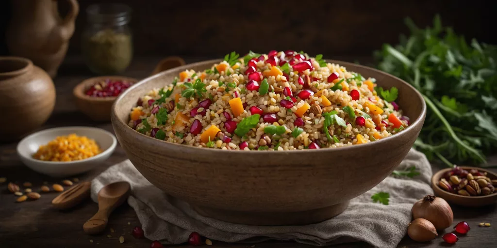 Nussiger Bulgursalat mit Kräutern – YummAi