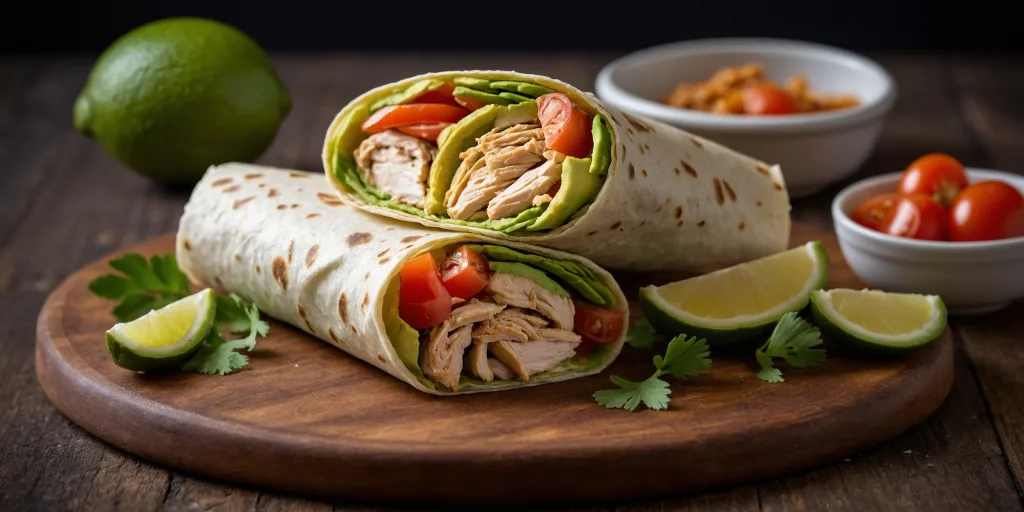 Paleo-Hähnchen-Wraps mit Kokos-Tortillas – YummAi