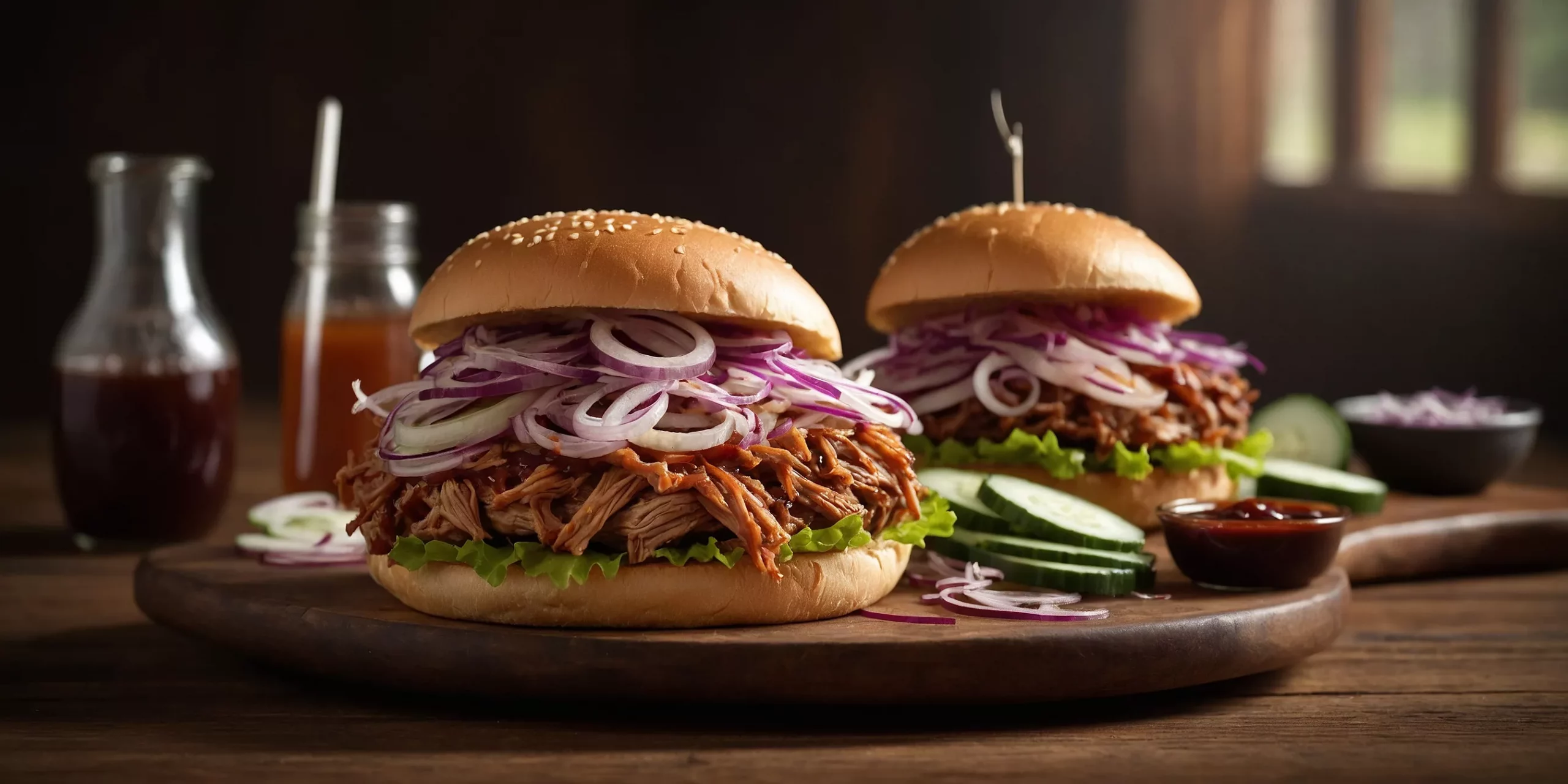Pulled Pork Burger mit BBQ-Soße – YummAi