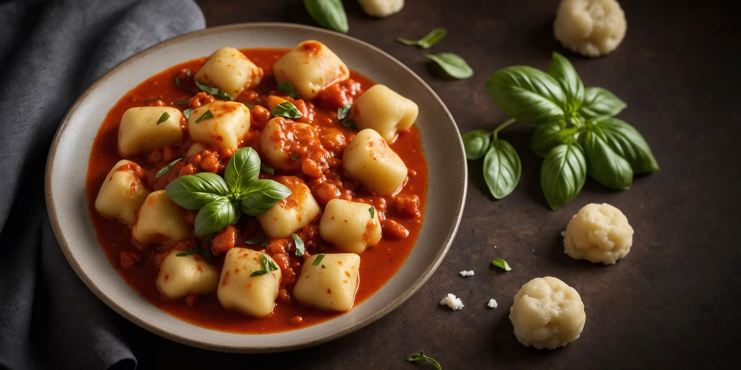 Ricotta-Gnocchi in Tomatensoße