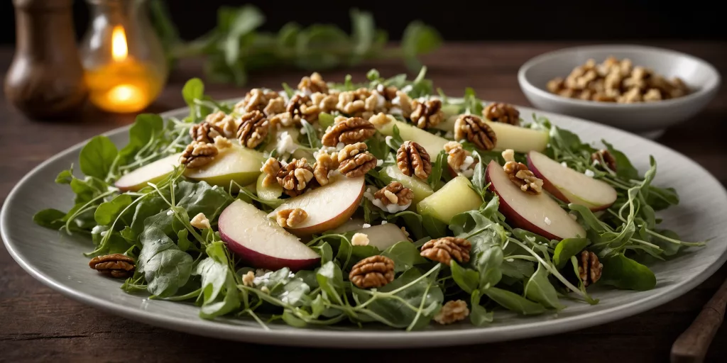 Rucola-Birnen-Salat mit Gorgonzola