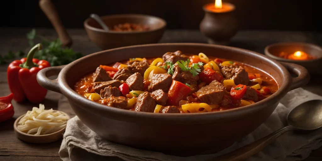 Saftiges Paprika-Gulasch vom Schwein – YummAi Saftiges Paprika-Gulasch vom Schwein – YummAi