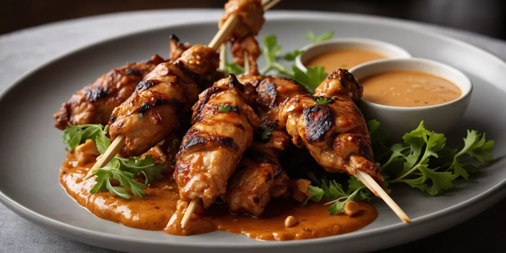 Sate Ayam - Indonesisches Hühnchen Satay