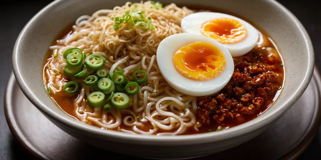 Scharfe Ramen-Nudeln