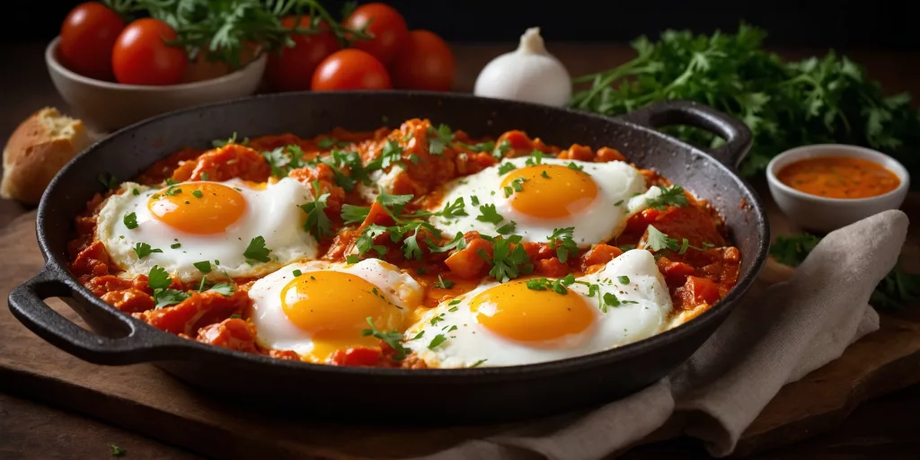 Scharfe Shakshuka