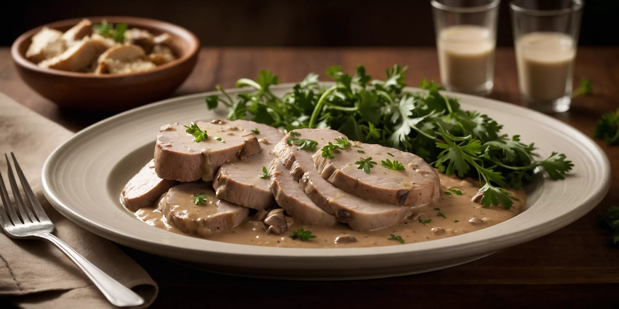 Schweinefilet in köstlicher Steinpilzsoße
