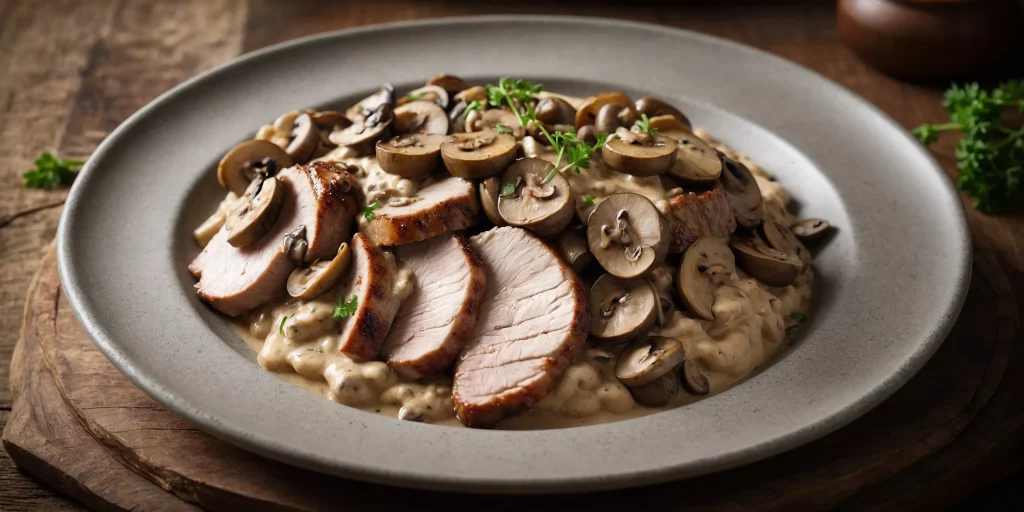 Schweinegeschnetzeltes mit Rahmchampignons
