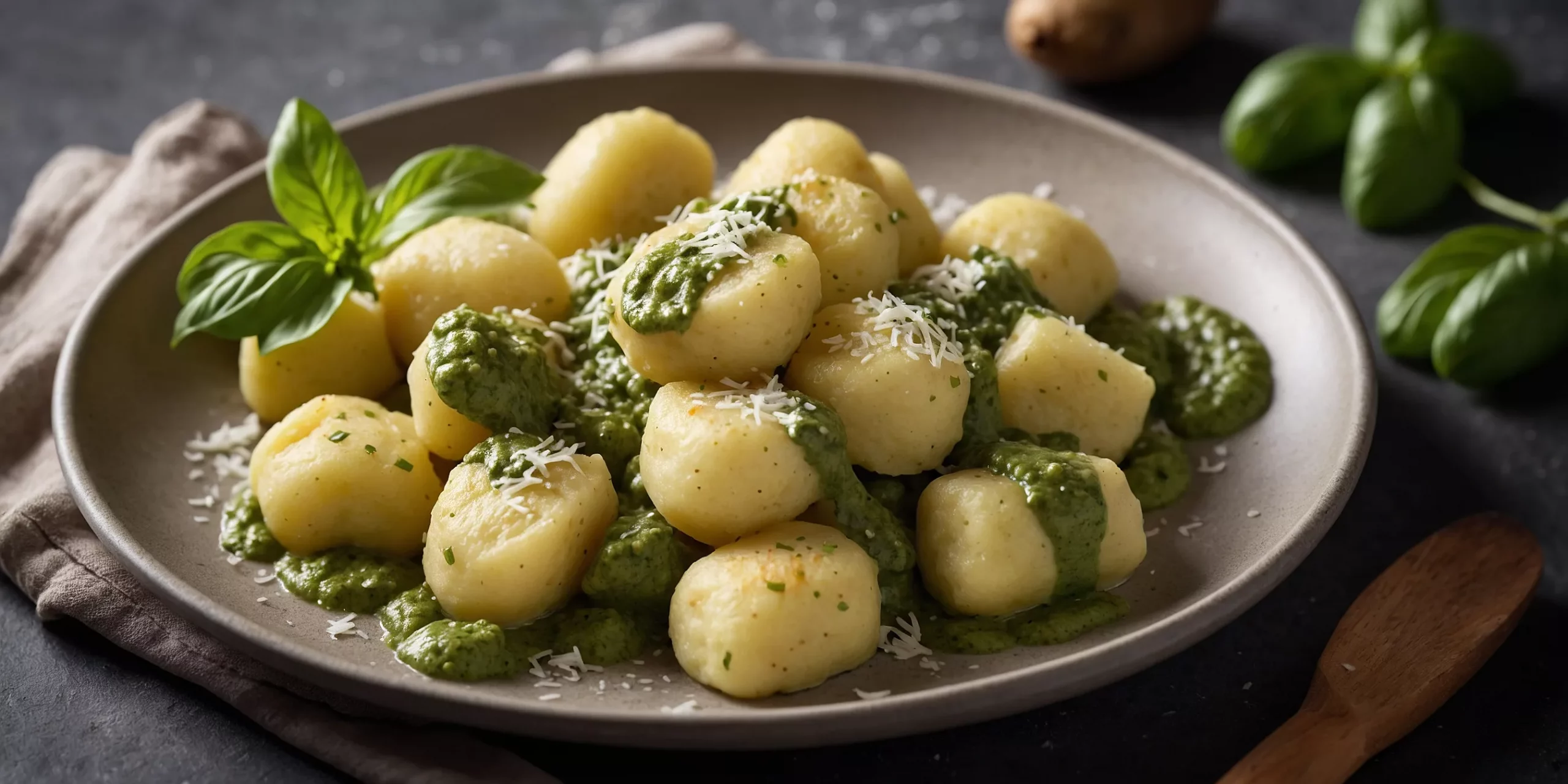 Selbstgemachte Gnocchi mit Pesto