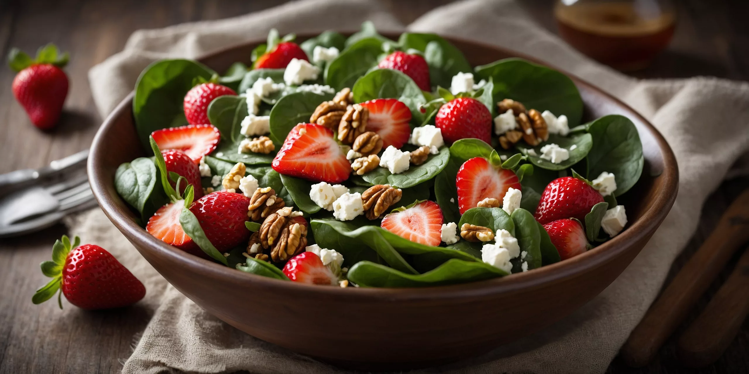 Sommerlicher Erdbeer-Spinat-Salat – YummAi Sommerlicher Erdbeer-Spinat-Salat – YummAi