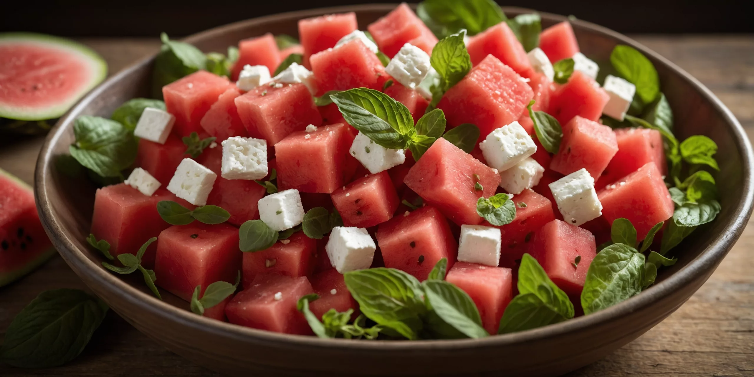 Sommerlicher Melonen-Feta-Salat