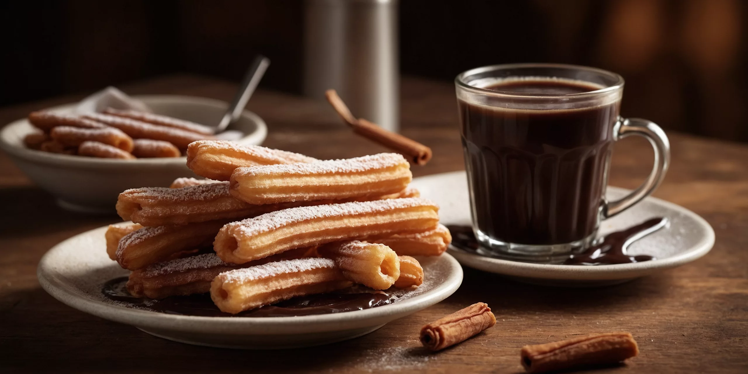 Spanische Churros mit Schokoladensauce