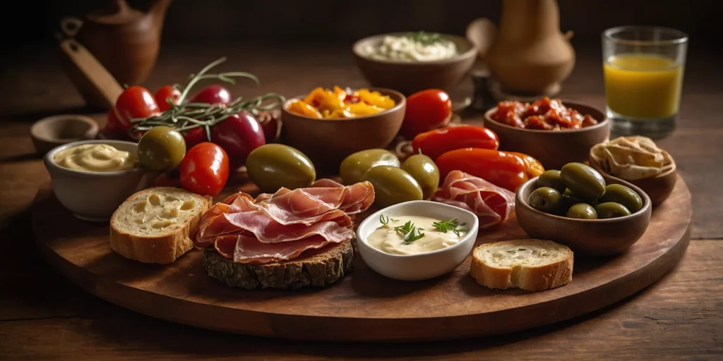 Spanische Tapas-Platte