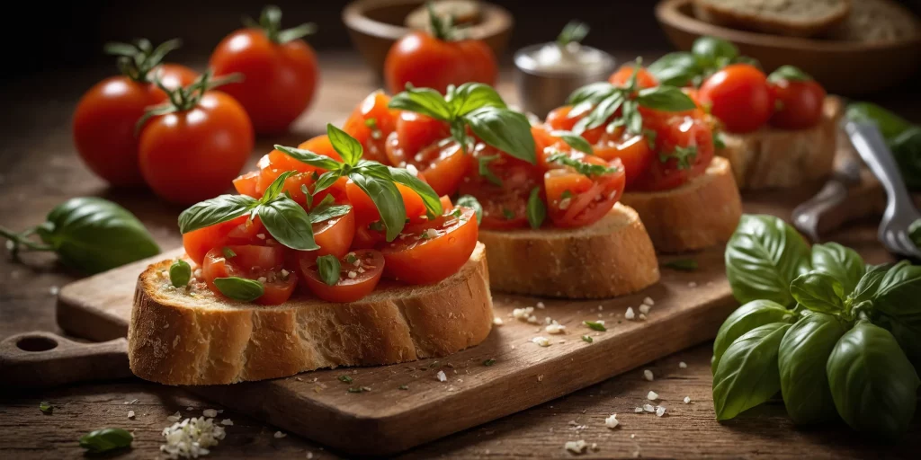Tomaten-Basilikum-Bruschetta