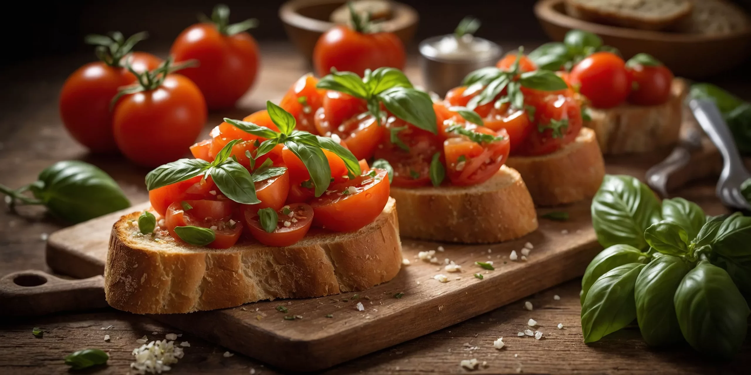 Tomaten-Basilikum-Bruschetta