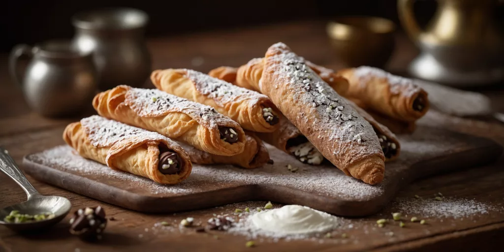 Traditionelle Italienische Cannoli
