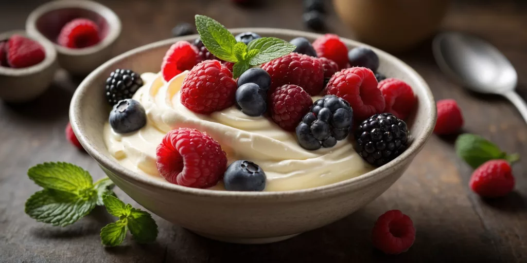 Vanille-Mascarpone-Creme mit Beeren