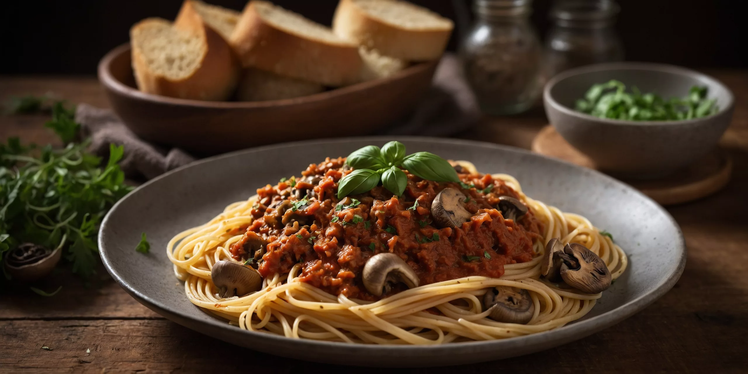 Vegane Pilz-Bolognese