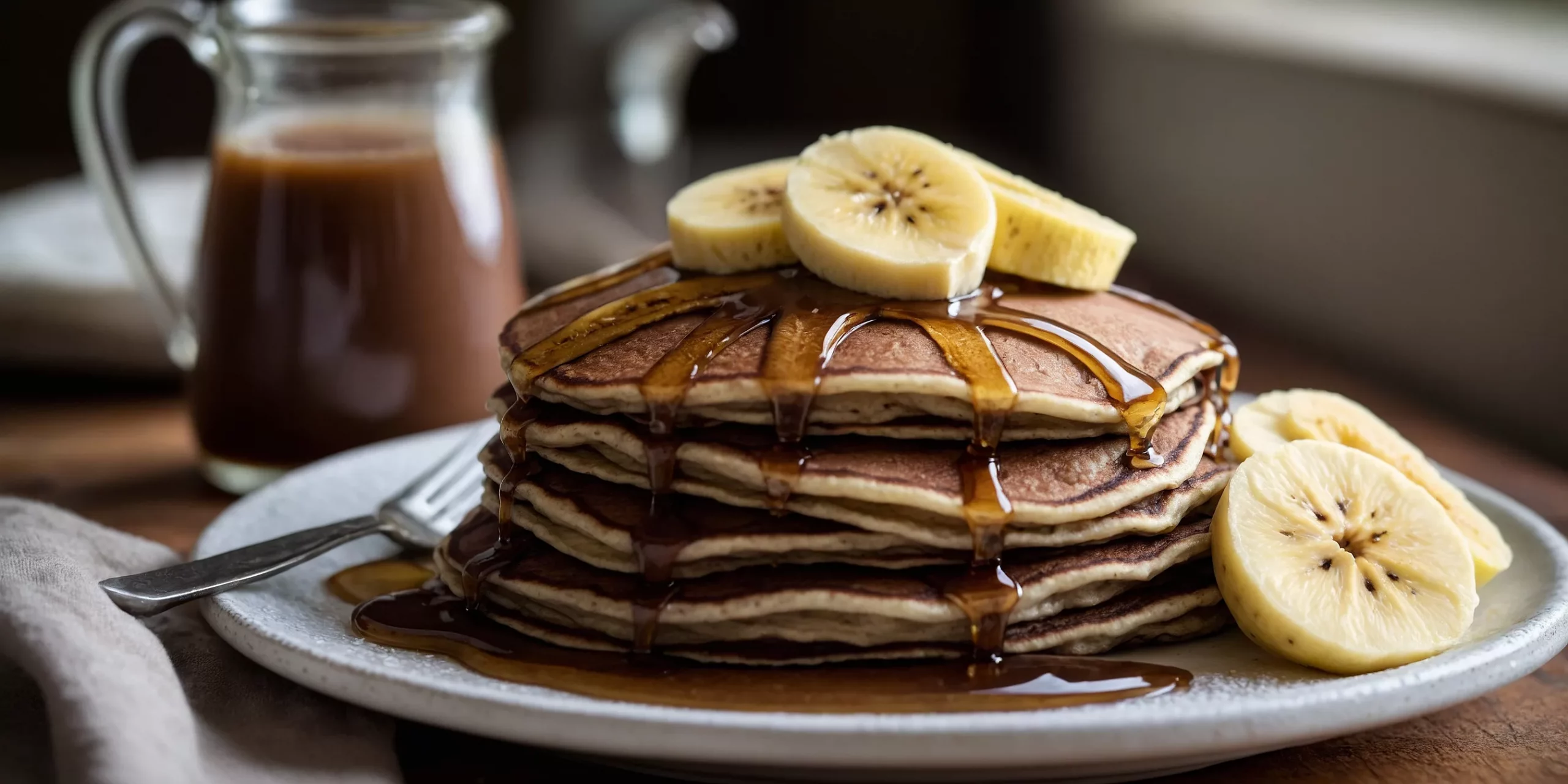 Vegane Schoko-Bananen-Pancakes