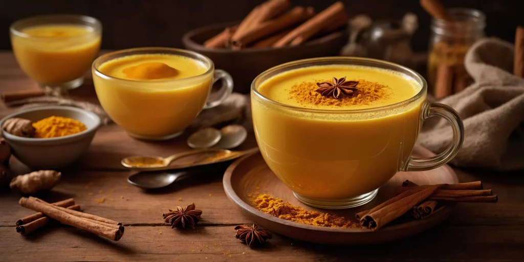 Vegane goldene Milch (Kurkuma-Latte)