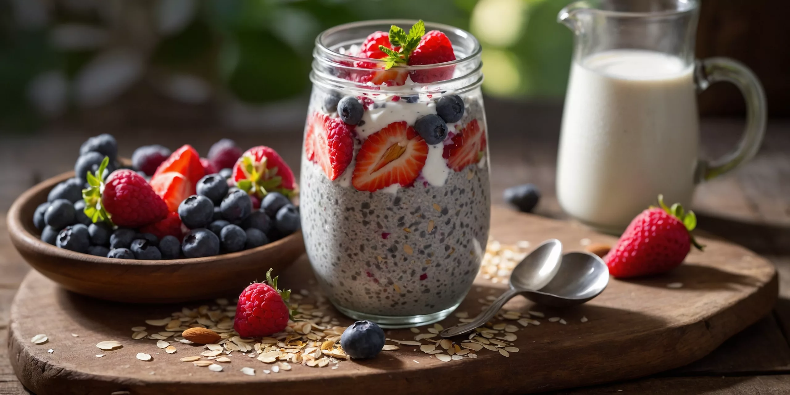 Veganer Chia-Pudding mit Mandelmilch
