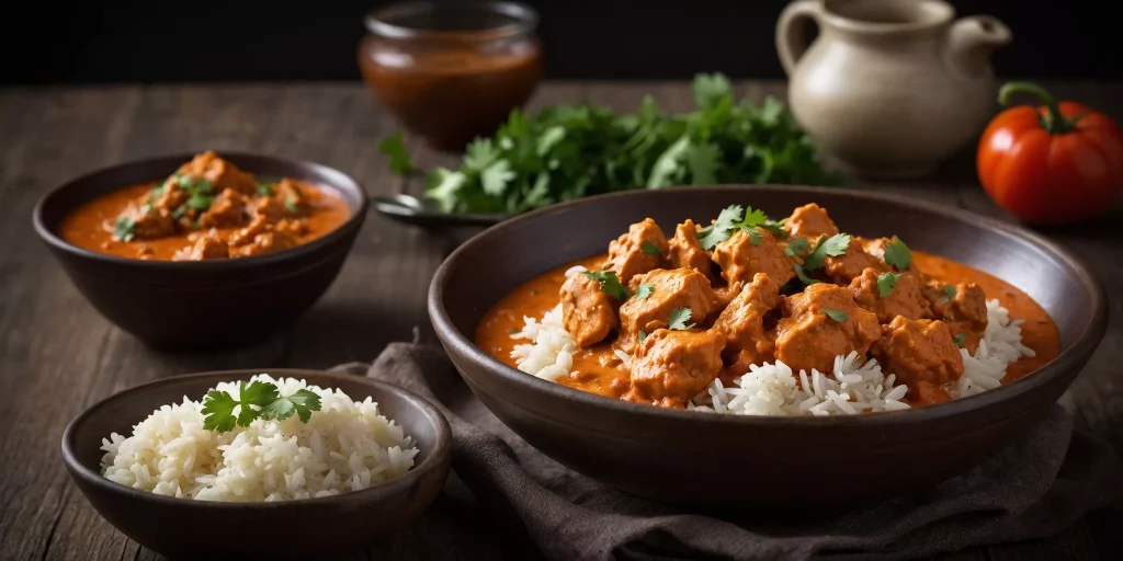 Veganes Butter-Chicken mit Blumenkohl