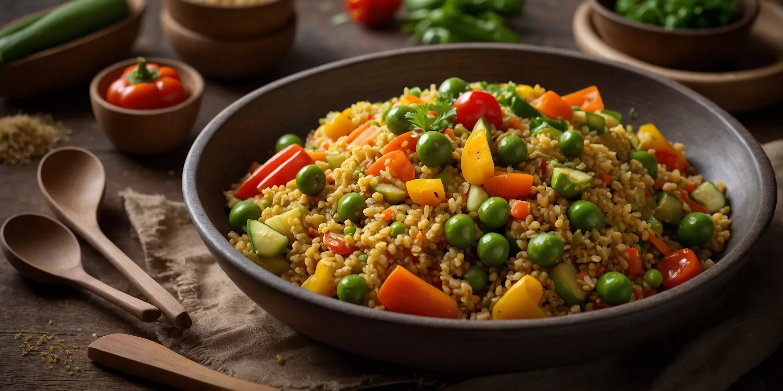 Würzige Hirse-Gemüse-Pfanne