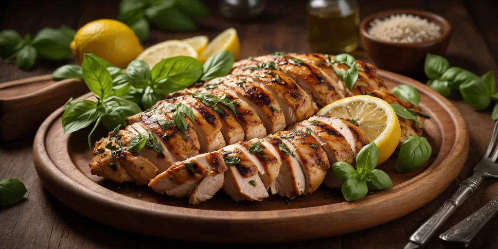 Zitronen-Basilikum-Hühnchen